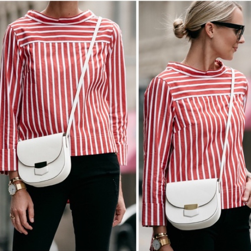 J. Crew Funnelneck Striped Shirt NWT